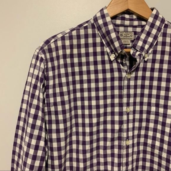 J.Crew 100% Cotton Men's Plaid Classic Button Down Shirt Large long sleeve L - Picture 6 of 11